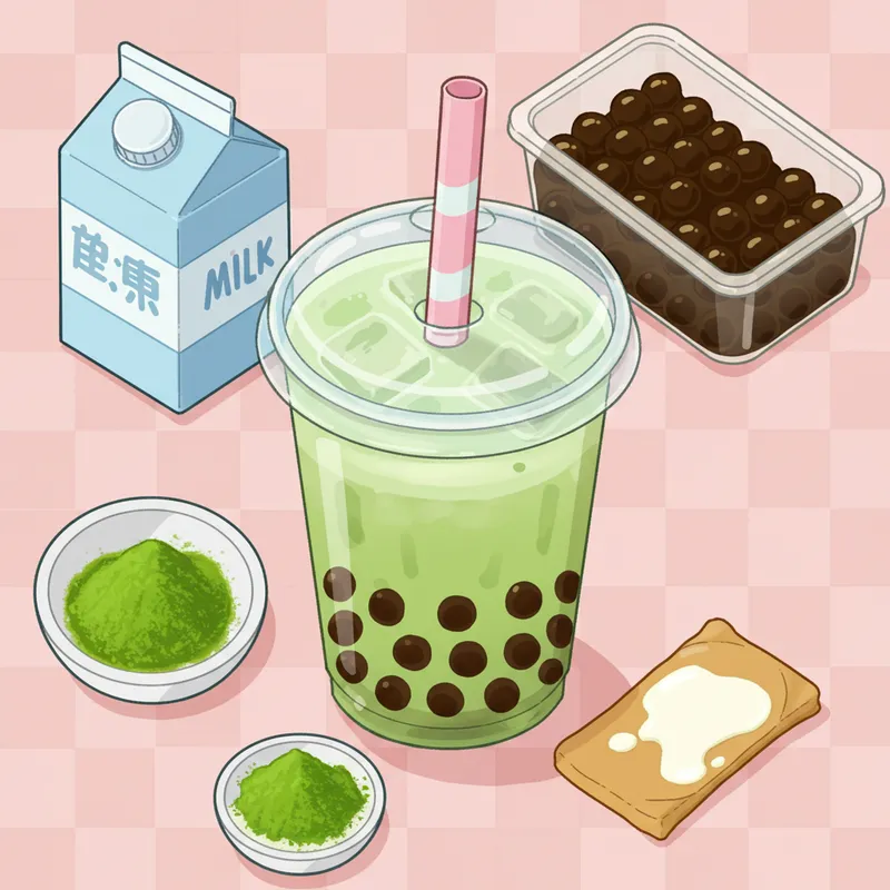 Matcha Boba Tea