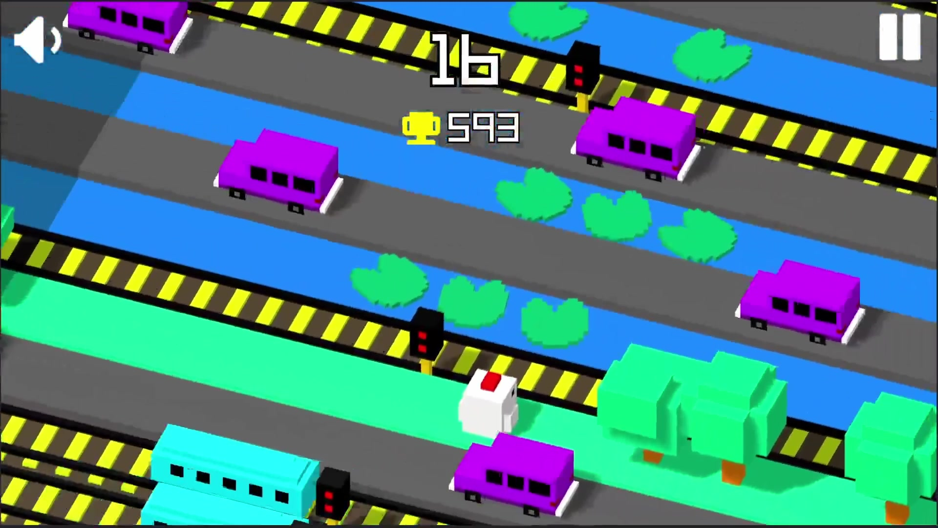 Visual guide showing Crazy Hen controls or gameplay