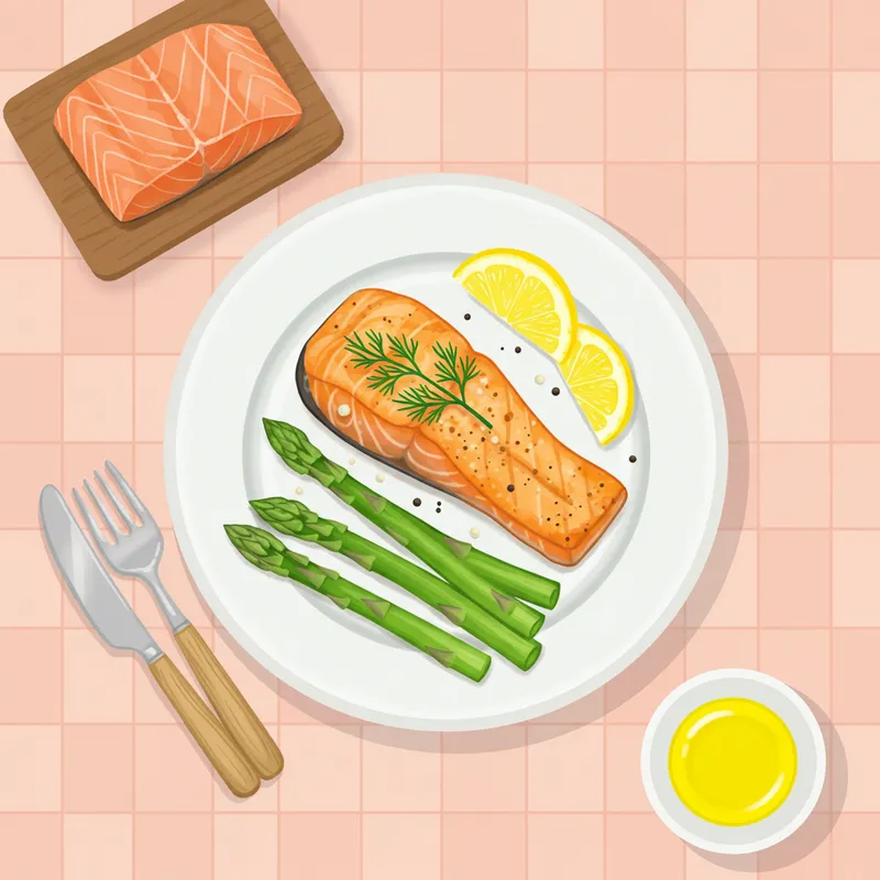 Cookingdom Level 14: Salmon with Minestrone