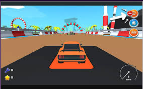 Diagram illustrating typical Crazy Cars controls (keyboard/joystick)