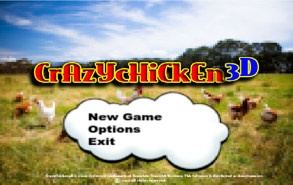 Visual guide illustrating Crazy Chicken 3d controls or a key gameplay element like dodging eggs