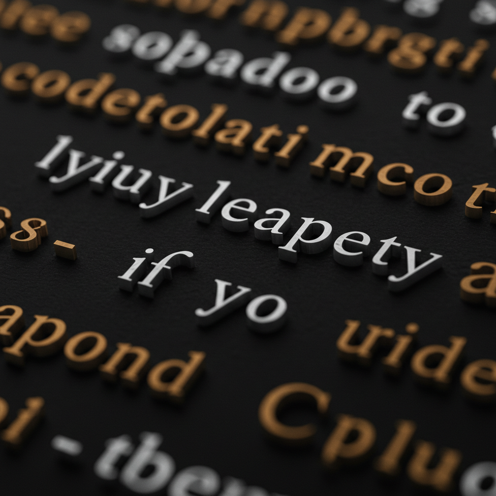 Advanced Typography & Precision